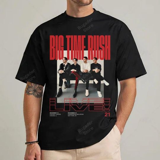 Discover Big Time Rush Live Grid Retro T-Shirt