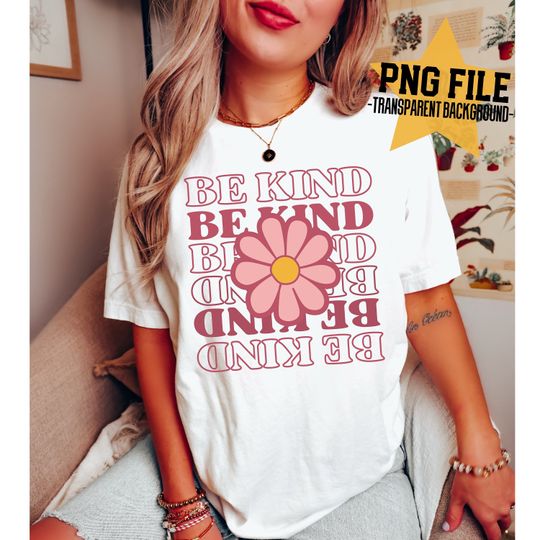 Discover Be Kind Shirt, Retro Be Kind Shirt, Vintage Groovy Boho Be Kind Shirt, Kindness Kind Shirt