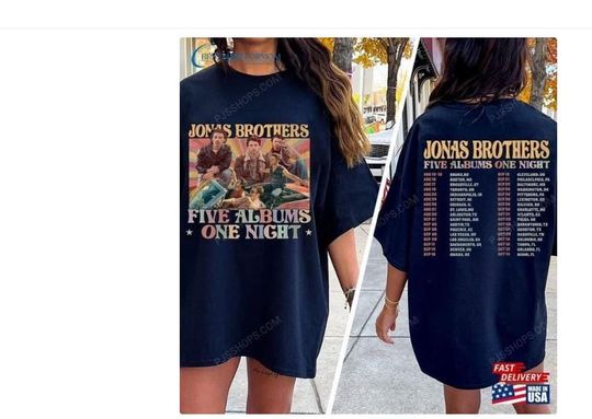 Discover Jonas Brothers 2 Side Shirt, Jonas Brothers Tour Shirt
