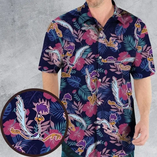 Discover The Road Runner Hawaiian Shirt Casual Button Down Shirt