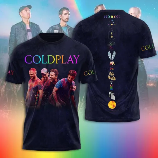 Discover Coldplay 3D shirt tour on July 2025 ! hot tour