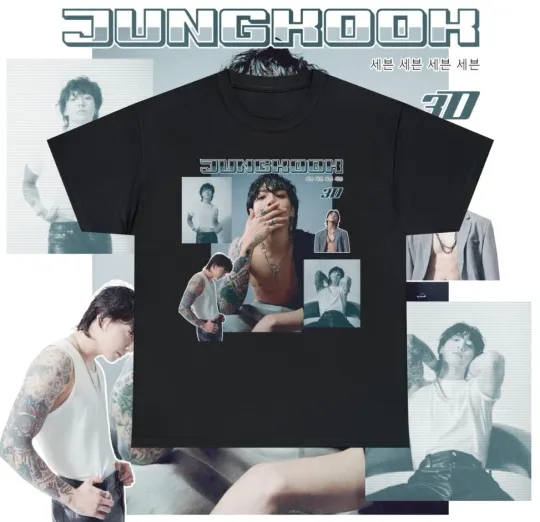Discover Jungkook BTS, Kpop Vintage Style Graphic T-shirt