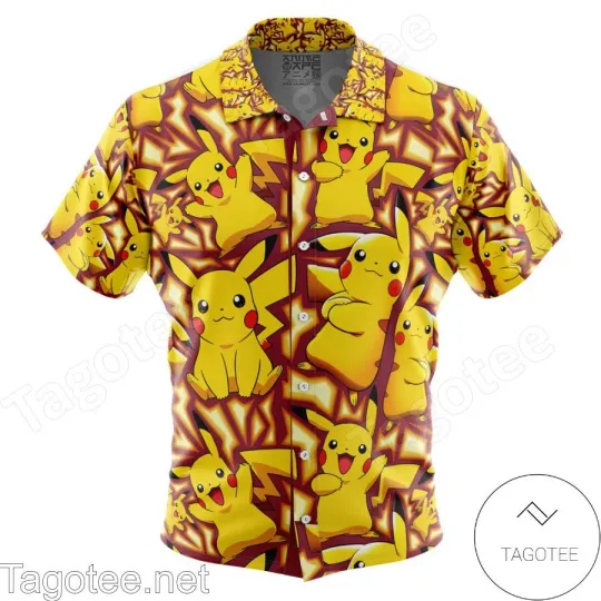 Discover Pika PKM Hawaiian Shirt, Short Sleeve Hawaiian Shirt For Men