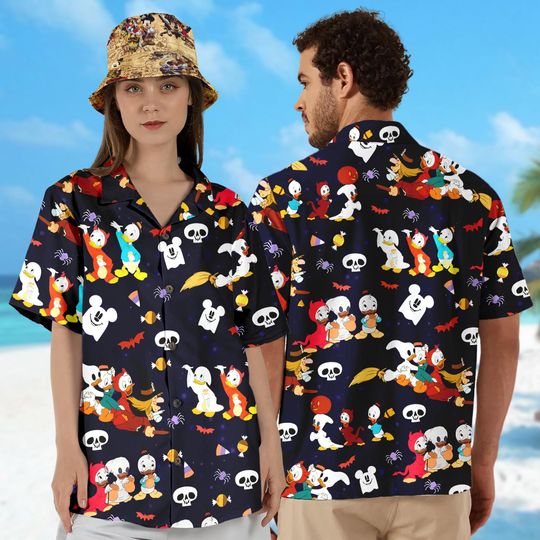 Discover Huey Dewey Louie Halloween Hawaiian Shirt and Short