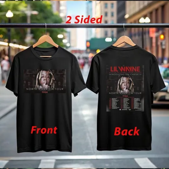 Discover Lil Wayne Tha Carter VI North America Tour 2025 T-Shirt Concert Merch