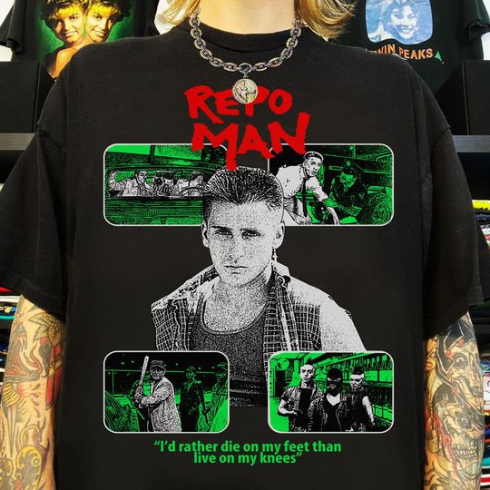 Discover Repo Man 1984 Shirt, Punk movie Shirt, harry dean stanton Shirt