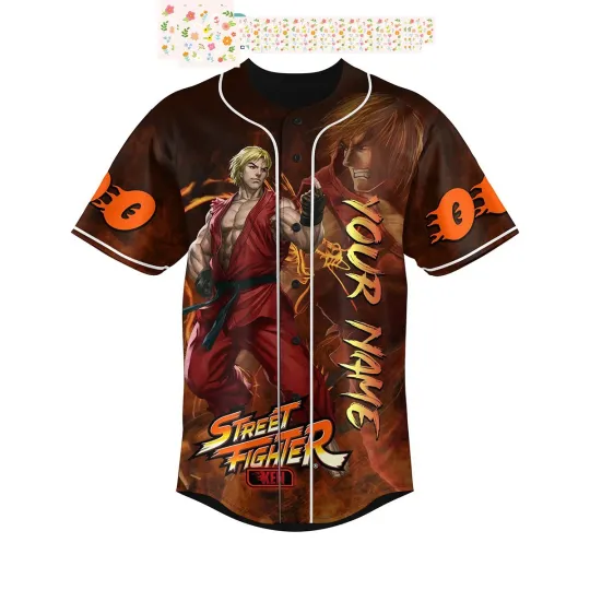 Discover Street Fighter Capcom Personalized Baseball Jersey