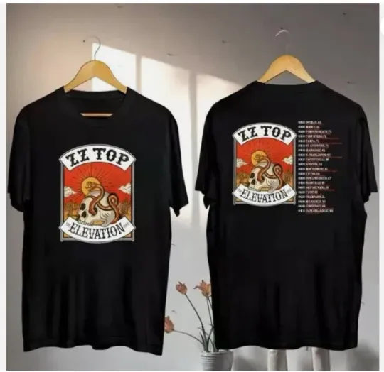 Discover 2025 ZZ Top The Elevation Tour Shirt ZZ Top Band 2025 Concert Zz Top