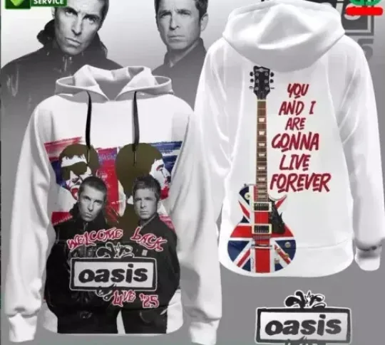 Discover You and I are gonna live forever Oasis 3D Hoodie