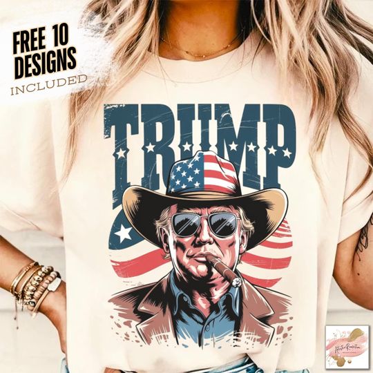 Discover Western Trump Patriotic Trump Shirt  USA , 4th of July  USA shirt
