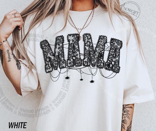 Discover Halloween Lace Mama Spooky T-shirt, Gothic Halloween Shirt, Spooky Vibes Tee