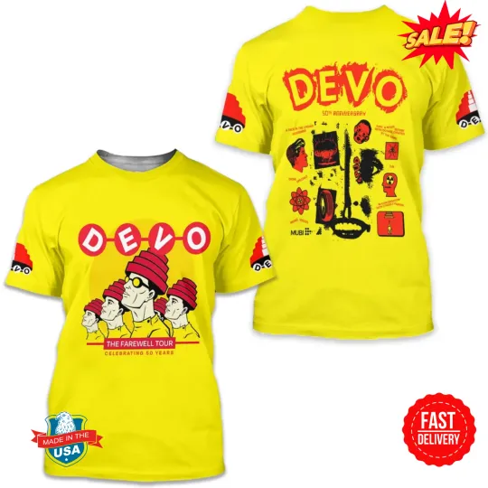 Discover Unisex Devo 3D Shirt Devo Band T Shirt Classic 3D T-shirt