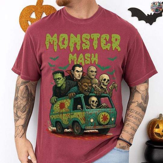 Discover Comfort Colors Monster Mash Shirt, Monster Car Shirt