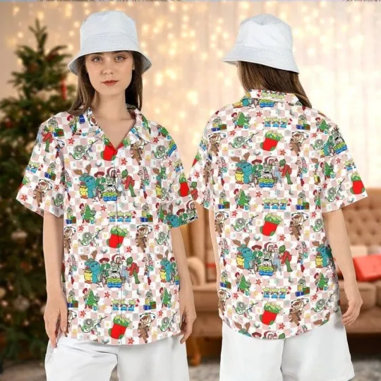 Discover toy stories Christmas Hawaiian Disneyyy Alien Sock Festive Theme Shirt