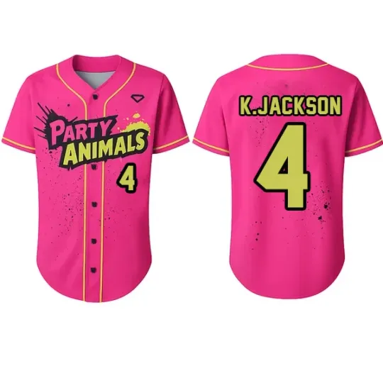 Discover Savannah Bananas K.Jackson #4 Baseball Jersey All Size S to 5XL QT844