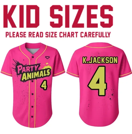 Discover Savannah Bananas K.Jackson #4 Baseball Jersey All Size S to 5XL  KID YOUTH QT841