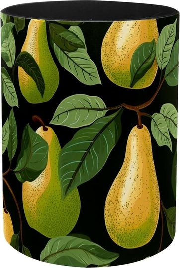 Discover Fresh Pear Iron Sheet Leather pen holder for Desk Organizer Stationery Holder for Office, School
