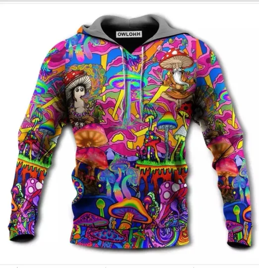 Discover Hippie Magic Trippy Mushroom Awesome 3d Hoodie Halloween Gift Christmas Gift 3D