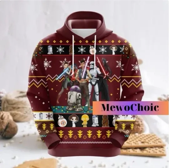 Discover Christmas Starr Warss 3d Hoodie Halloween Gift Christmas Gift Best Price Us Size