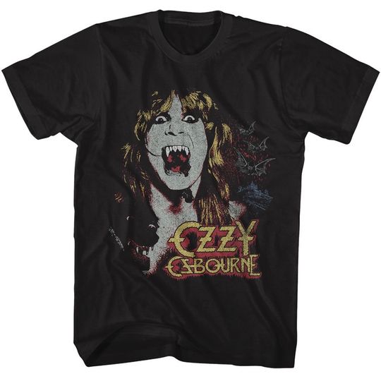 Discover Ozzy Osbourne Vampire Logo Black Shirts