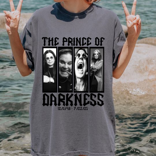 Discover The Prince of Darkness Shirt, Ozzy Osbourne Shirt, Gift for Him, Gift for Her