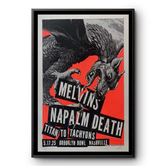 Discover NEW Melvins Brooklyn Bowl Nashville, TN May 17 2025 Tour Poster