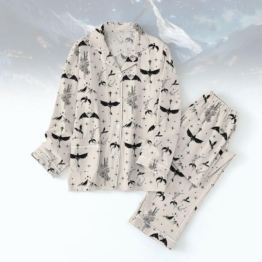 Discover Dragon Pajamas Set, Bookish Club Holiday Pajamas, Matching Family Pajamas Set