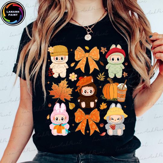 Discover Monster Doll Friends T-Shirt, Doll Cartoon T-Shirt, Fall Vibes T-Shirt, Pumpkin T-Shirt