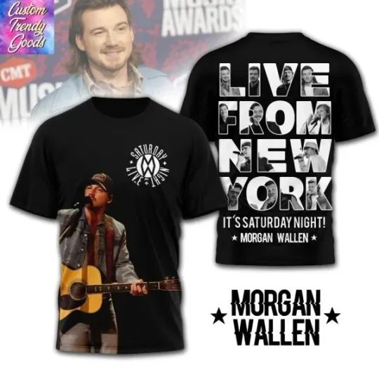 Discover Wallen Western Live From New York – Its Saturday Night 3D T-Shirt