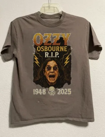 Discover Ozzy Osbourne Memorial Rock Legend RIP 1948-2025 short sleeve shirt KV38078