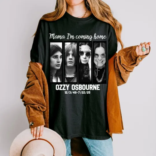 Discover Ozzy Osbourne Shirt, RIP Ozzy Shirt, Prince of Darkness Shirt, Rock Legend Ozzy