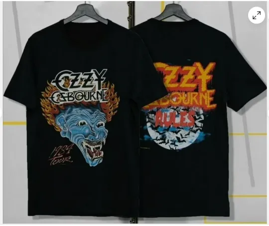 Discover Vintage 1984 Ozzy Osbourne 1984 Tour T-shirt, size S-5XL.