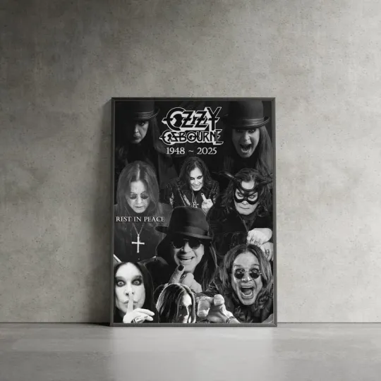 Discover Ozzy Osbourne Legendary Rock Tribute Poster - poster no frame