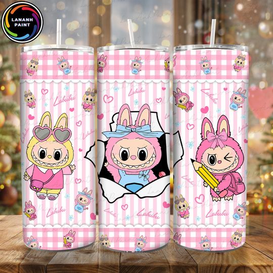 Discover Doll Cartoon Character 20oz Skinny Tumbler, Funny Back To School Character Tumbler