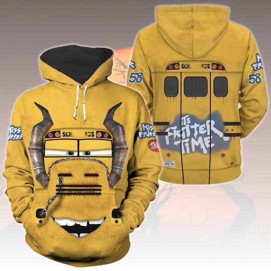 Discover Miss Fritter carss Costume Hoodie With Joggers, Disneyyy Hoodie For Family, Funny Car Movie Cosplay Set