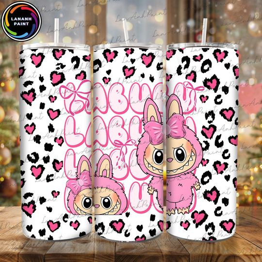 Discover Doll Cartoon 20oz Skinny Tumbler, Pink Cartoon Character, Cartoon 20oz Tumbler