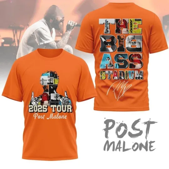 Discover The Big Stadium 2025 Tour Post Malone Shirt