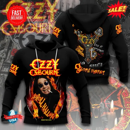 Discover Black Sabbath x Ozzy Osbourne 3D Poly Hoodie S-5XL