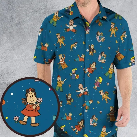 Discover Cartoon Throwback The Little Lulu Show Hawaiian Shirt, Summer Shirt