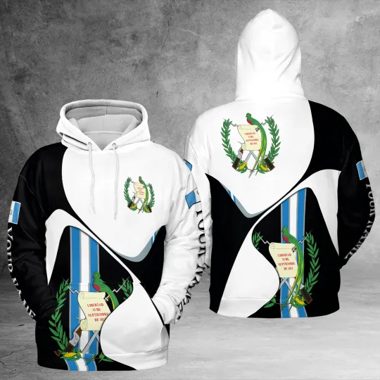 Discover Custom Name Guatemala Sport Form 3D Hoodie