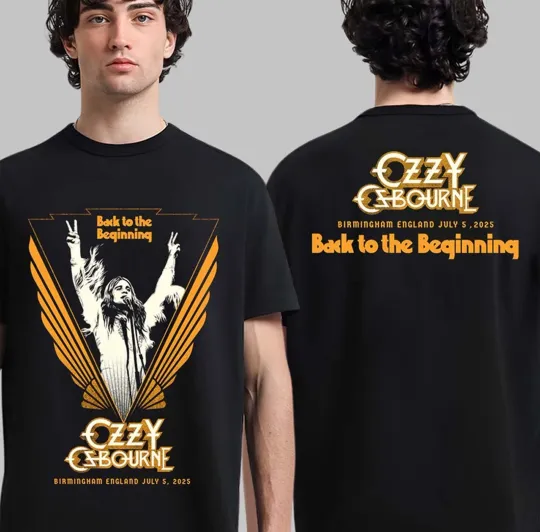 Discover Black Sabbath Ozzy Osbourne Back To The Beginning 5 July 2025 T shirt