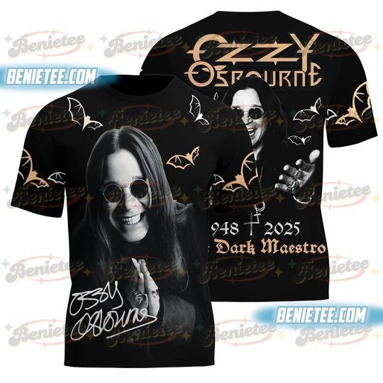 Discover See You On The Other Shirt 3D, RIP Ozzy Tshirt 3D, Ozzy Osbourne, Heavy Metal