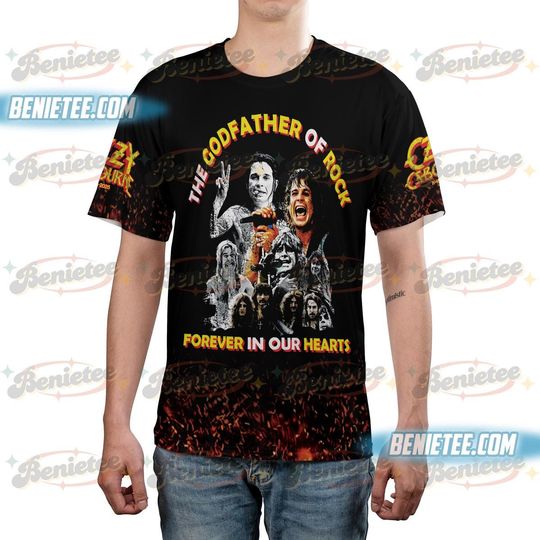 Discover Ozzy Osbourne Shirt 3D, Prince of Darkness, RIP Ozzy Osbourne Tee 3D