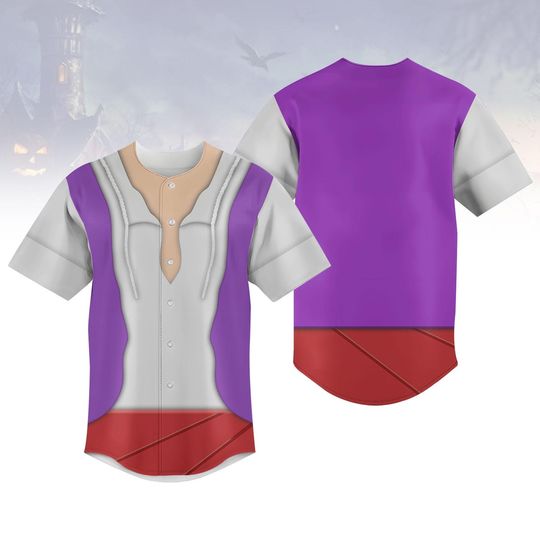 Discover Prince Aladdinn Costume Baseball Jersey, Halloween Costume Jersey Shirt, Disneyyy Prince Cosplay Shirt, Halloween Gift