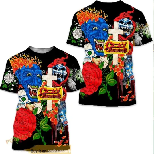 Discover HOT NEW Ozzy Osbourne 3D T-shirt All sizes S to 56XL JJ5603