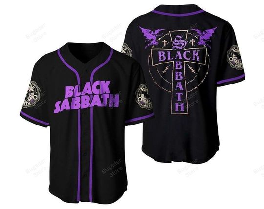 Discover Black Sabbath Baseball Jersey Vintage Rock Band