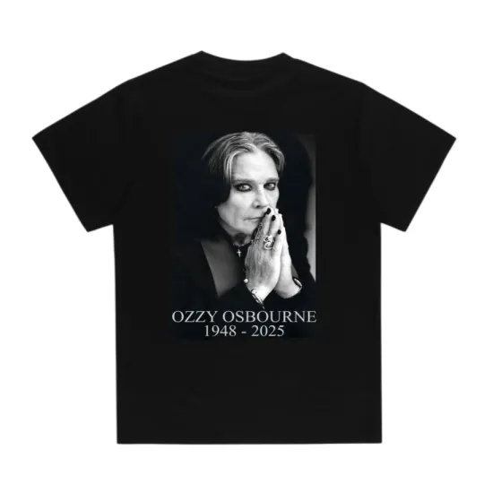 Discover Remembering Ozzy Osbourne 1948–2025 Tribute Shirt – Rock Legend Tee