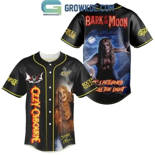 Discover Ozzy Osbourne Bark At The Moon Baseball Jersey