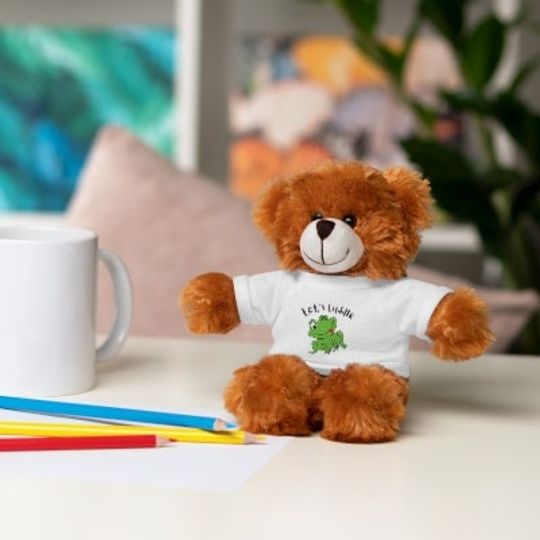 Discover Stuffed Animals with Tee, gift for girl friend, gift for boyfriend, toy bear, toy bunny