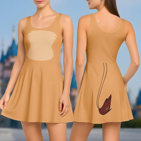 Discover Nala Skater Dress, Disneybound Women Dress, Lion King Cosplay